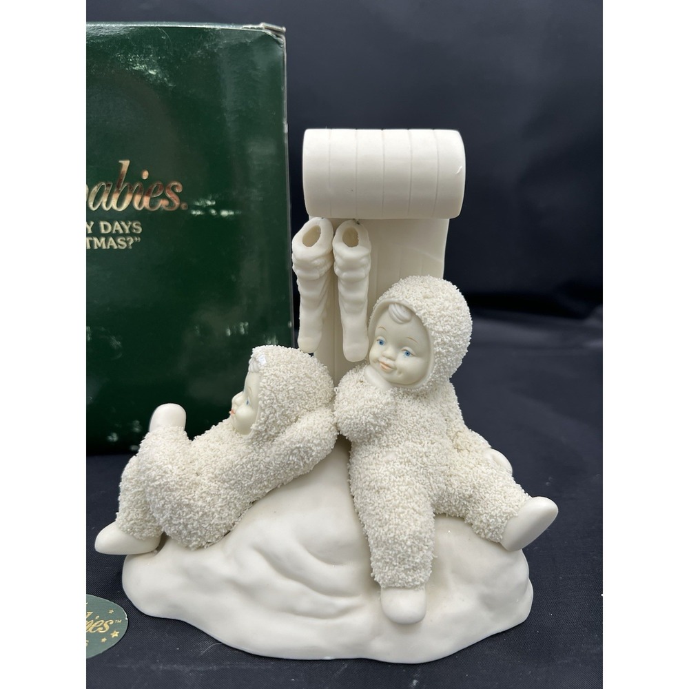 🎄 Dept 56 Snowbabies "How Many Days Til Christmas" Figurine ⛄ - Picture 4 of 8